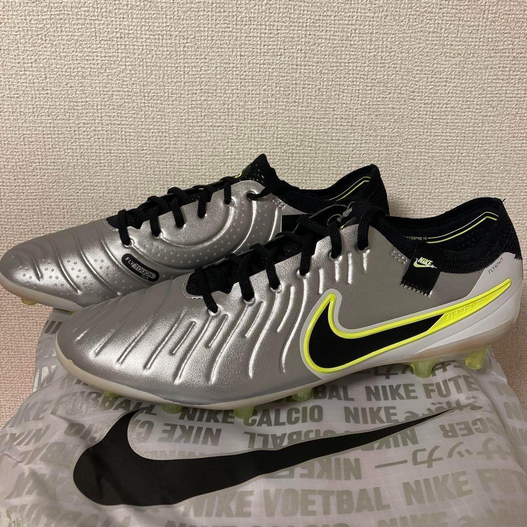 NIKE ティエンポレジェンド10エリート AG-PRO 26.5㎝ 人工芝　銀