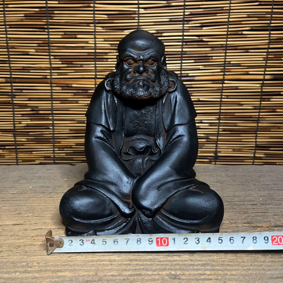 鉄器 鉄仏 達磨祖師仏像 客間 玄関 書斎 仏間供養 装飾品 工芸品 置物