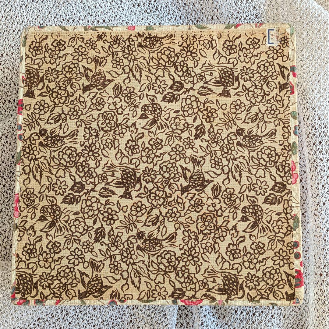 カルトナージュBOXに布花ぎっしりセット フランス製アンティーク