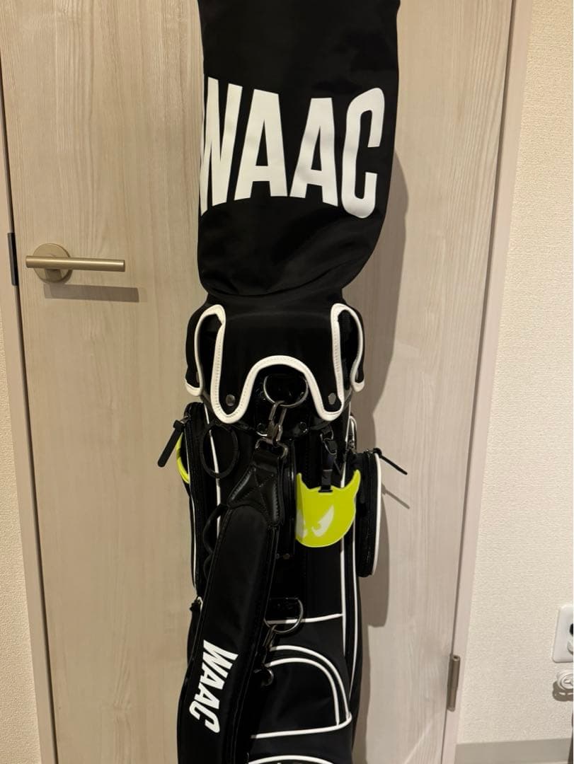 【値下げ済】スタンドキャディバッグ waac ワック キャディバッグ ブラック