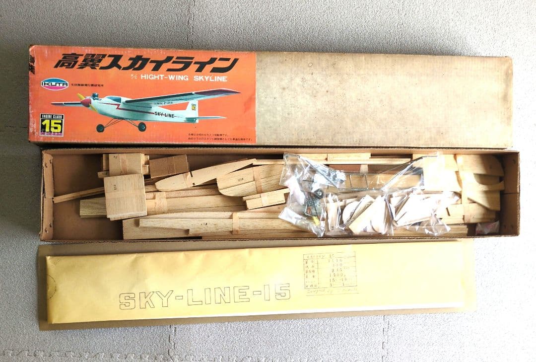 スカイライン 木製模型 1/72