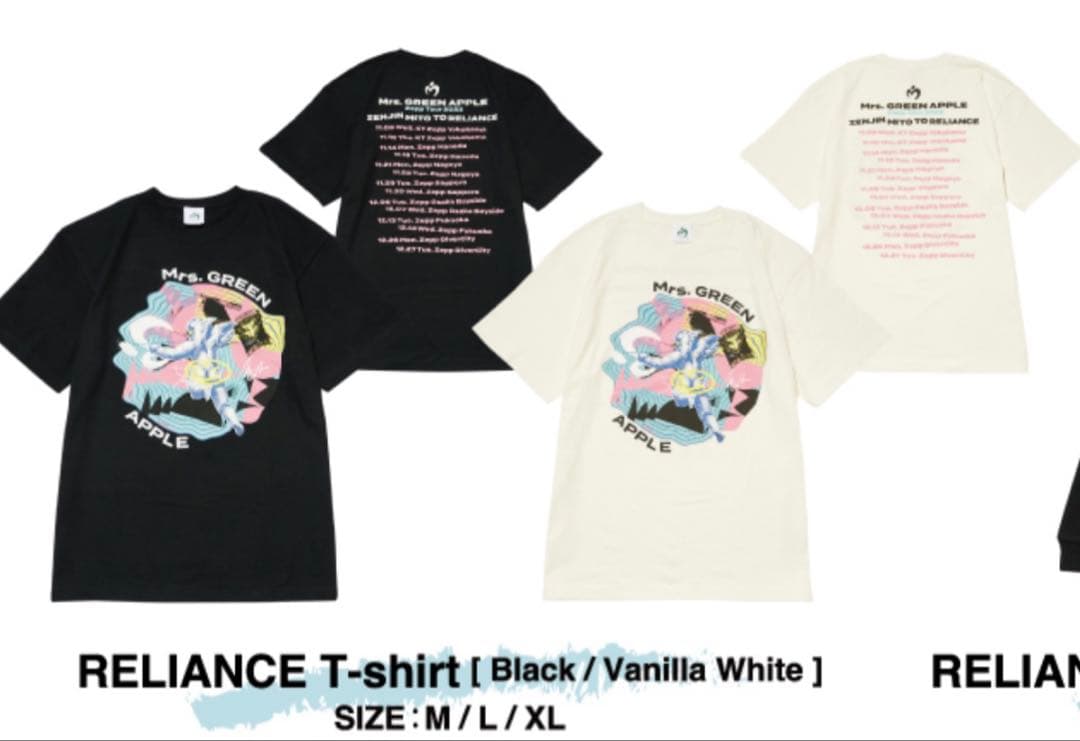 Mrs. GREEN APPLE ゼンジン Tシャツ Lサイズ