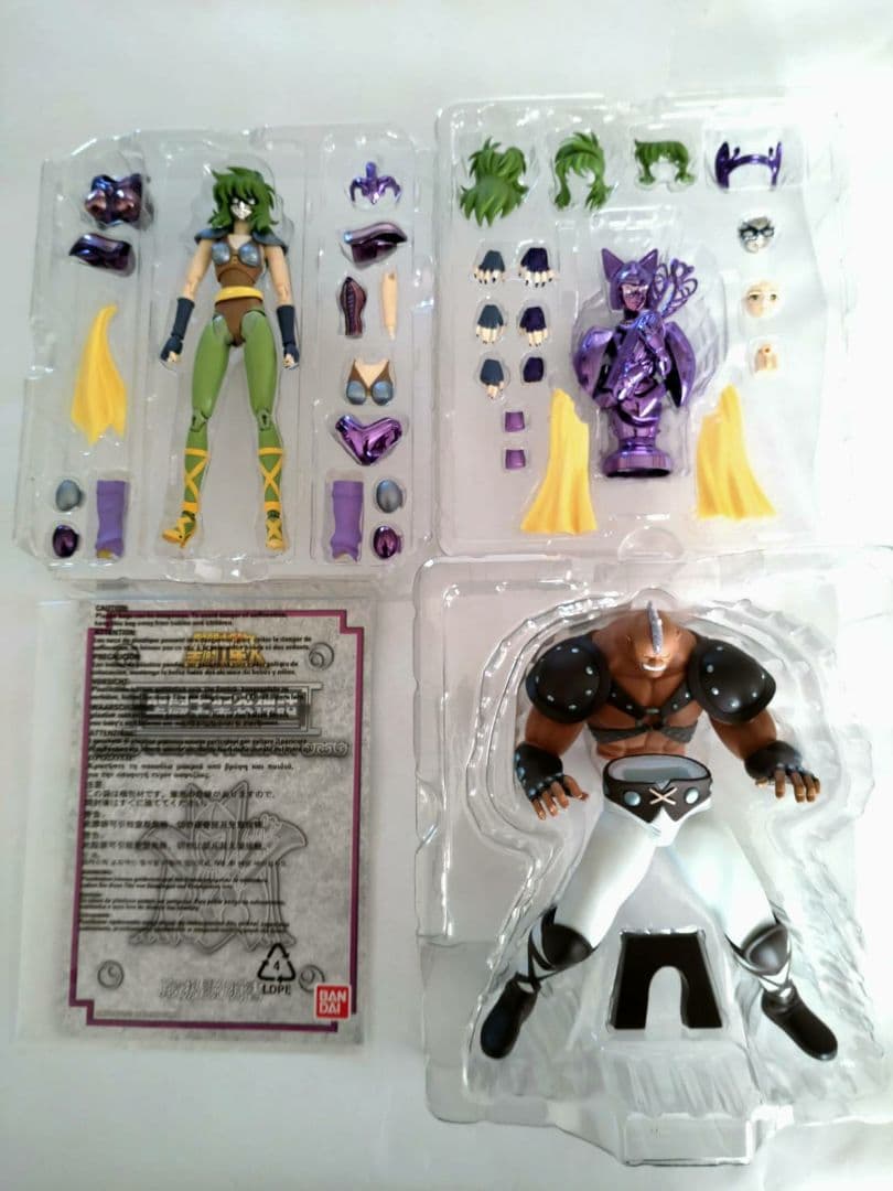 中古品　破損有　聖闘士聖衣神話　３体セット 星矢　原作版 マリン シャイナ