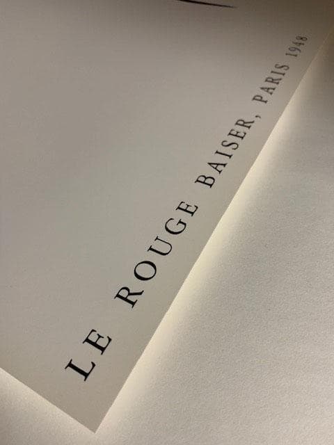 額装済/Le Rouge Baiser、Paris 1948/ルネ グリュオ