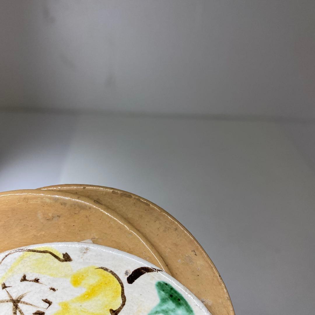 尾形乾山　絵替小皿　4枚　直径9.2㎝　タコオ　東な7-0223②