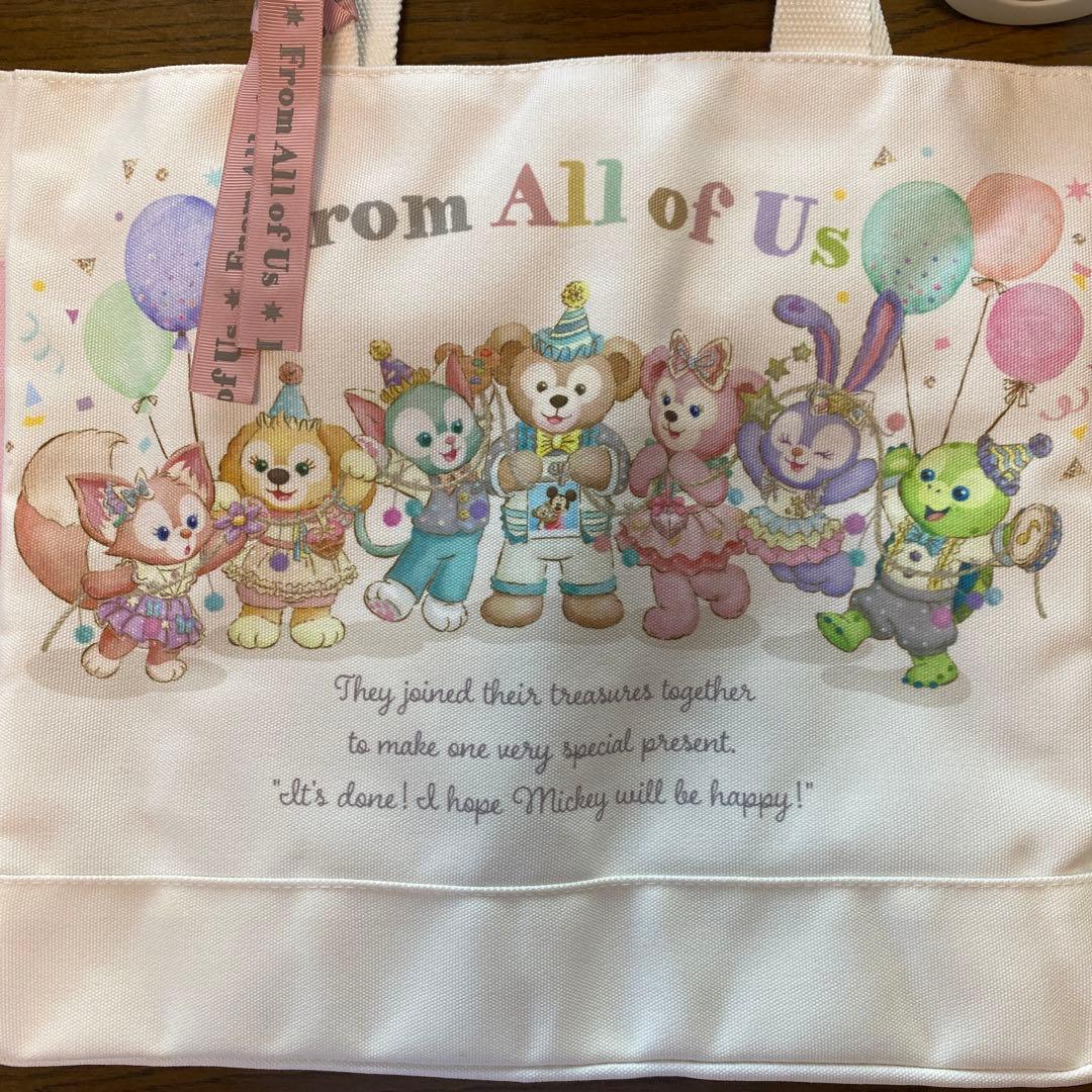 ダッフィー&フレンズトートバッグステンレスボトル ぬいぐるみチャーム新品・未使用