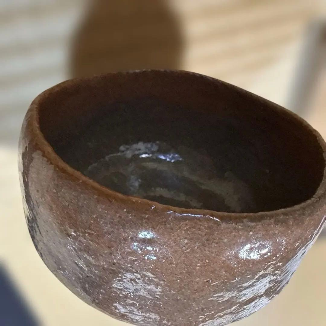 赤茶盌　渓古石香（二代）　茶道　【未使用品稀少】　共箱あり　伊曽嶋窯