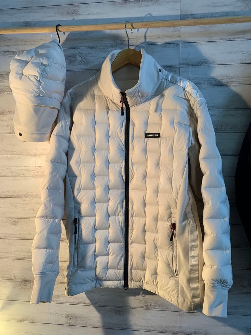 メンズウェア BRIEFING HYBRID DOWN PARKA BEIGE M