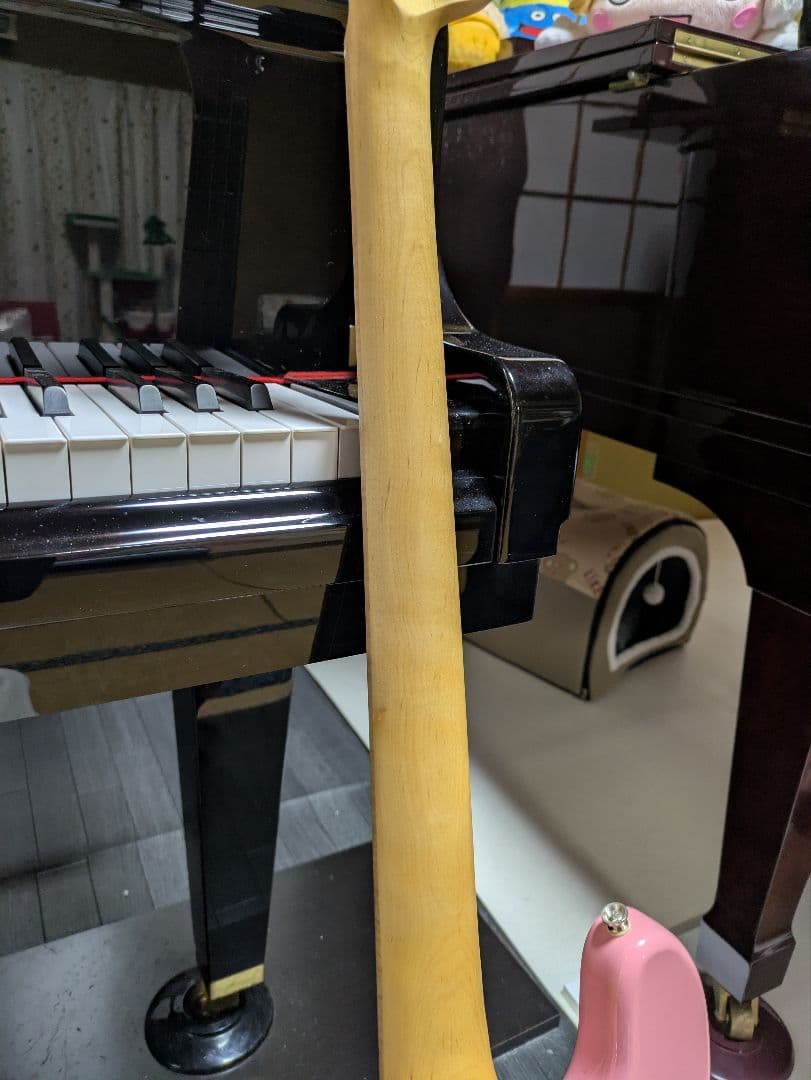バスカーズ　BUSKER'S エレキベース ピンク　ジャズベース