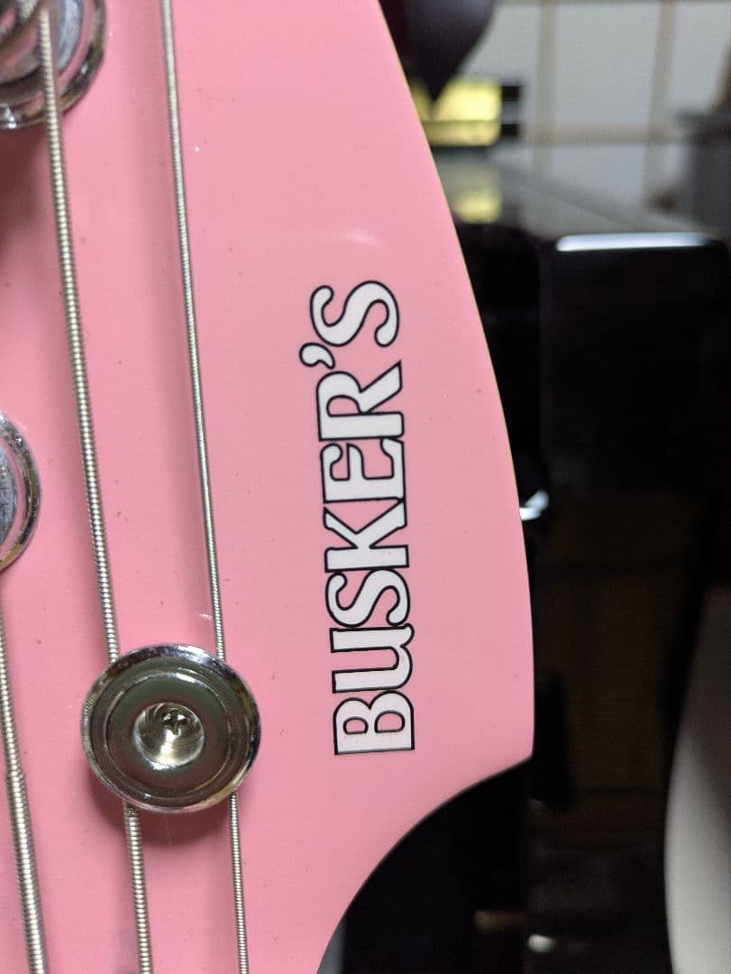 バスカーズ　BUSKER'S エレキベース ピンク　ジャズベース
