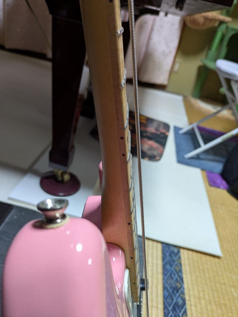 バスカーズ　BUSKER'S エレキベース ピンク　ジャズベース