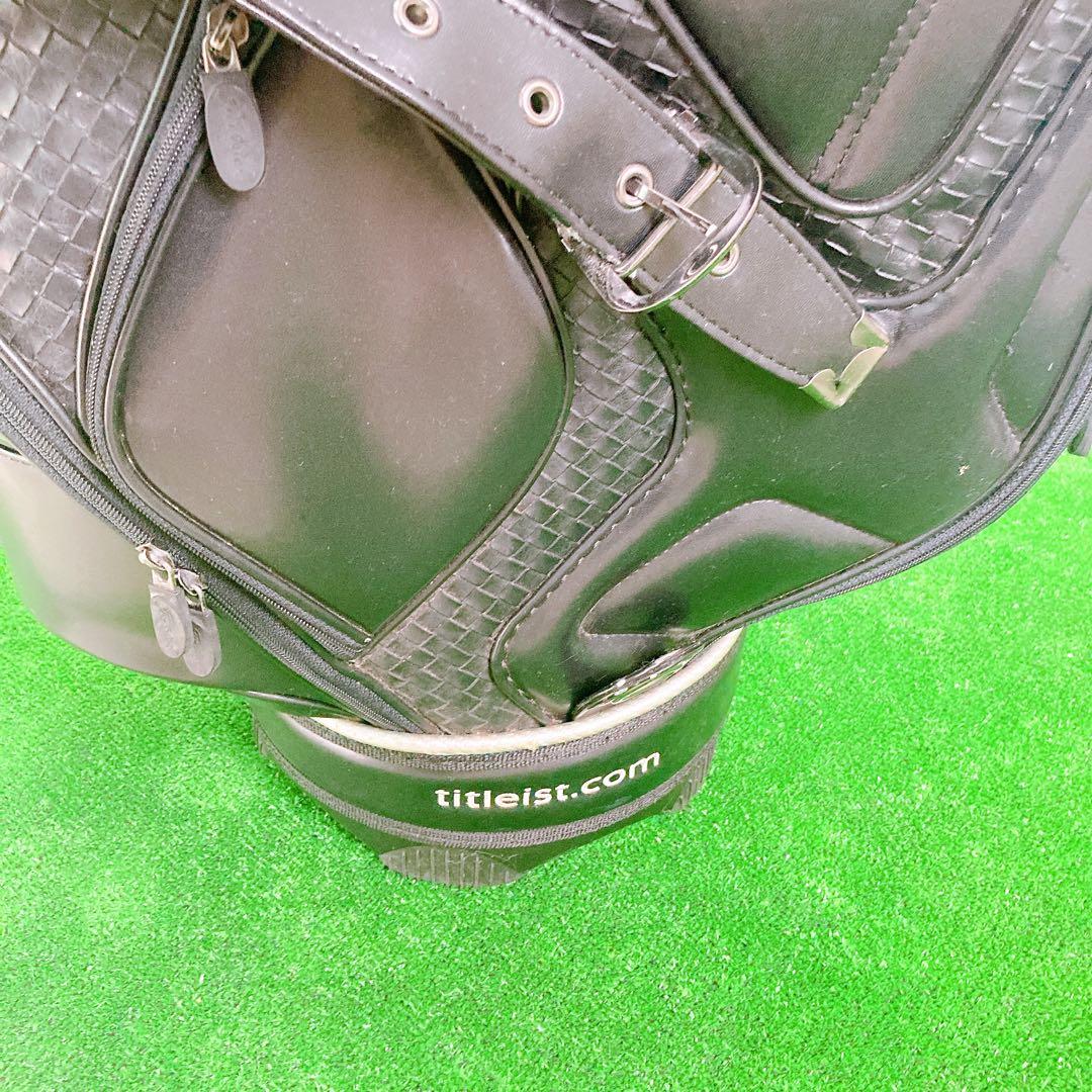 Titleist キャディバッグ CB110-BK 3点式 PVCレザー 希少