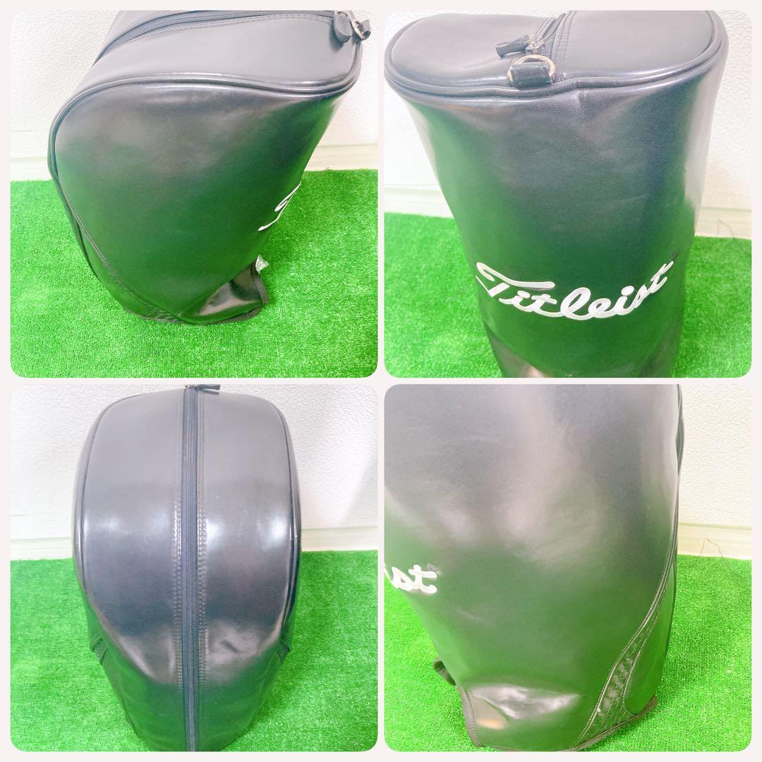 Titleist キャディバッグ CB110-BK 3点式 PVCレザー 希少