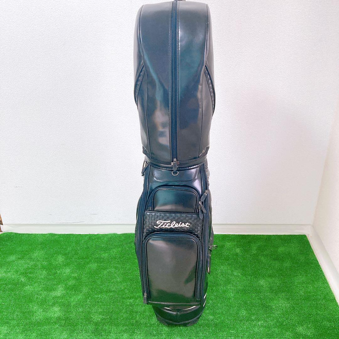 Titleist キャディバッグ CB110-BK 3点式 PVCレザー 希少