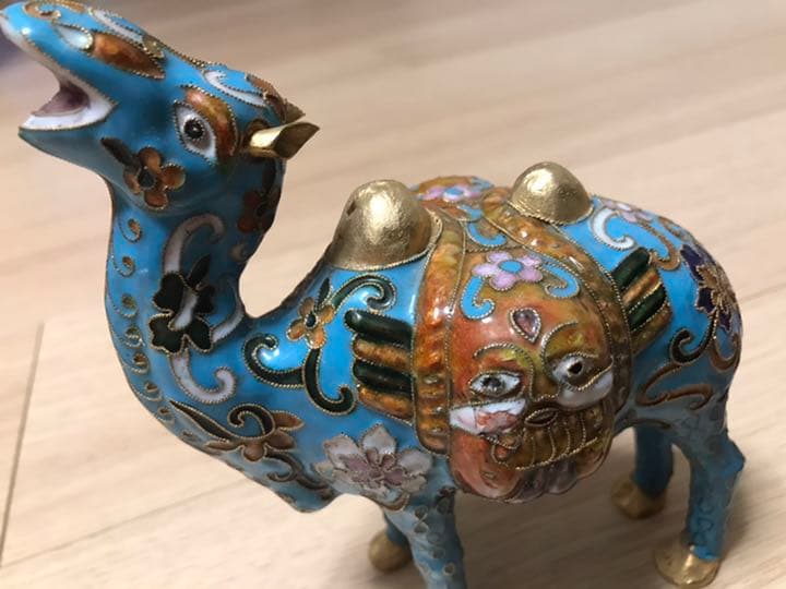 中国  七宝焼き  ラクダ