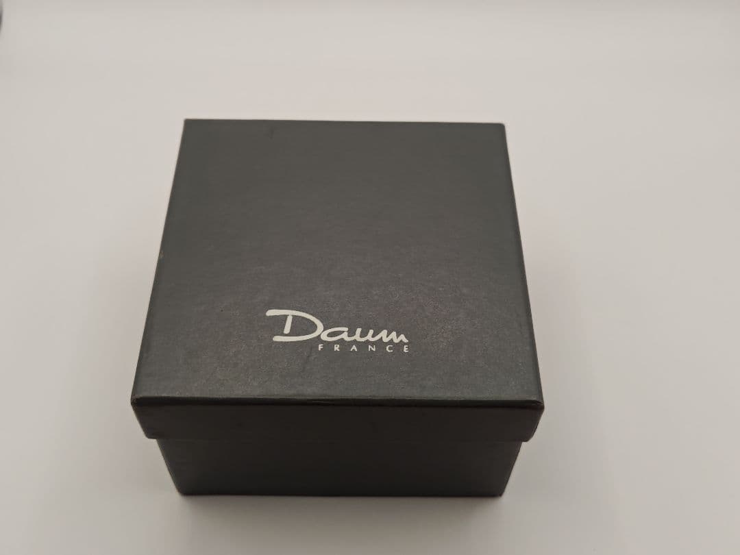 Daum ドーム　グリーンの花　 パートドべール ガラス クリスタル