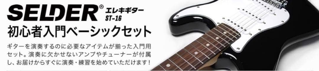 エレキギター　初心者向け　初心者セット　ケース付き