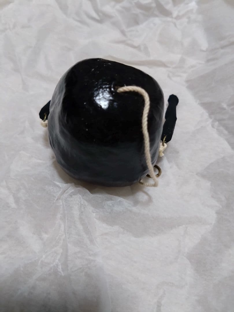 【レア】黒　ヤチコダルマ　ぶらぶらダルマ　張子　郷土玩具　縁起物
