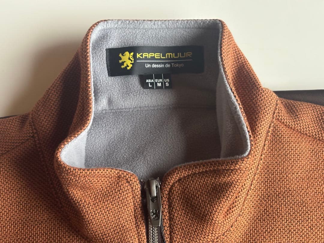 KAPELMUUR ウインドシールドコンビジャケット　メンズ　ブラウン　L