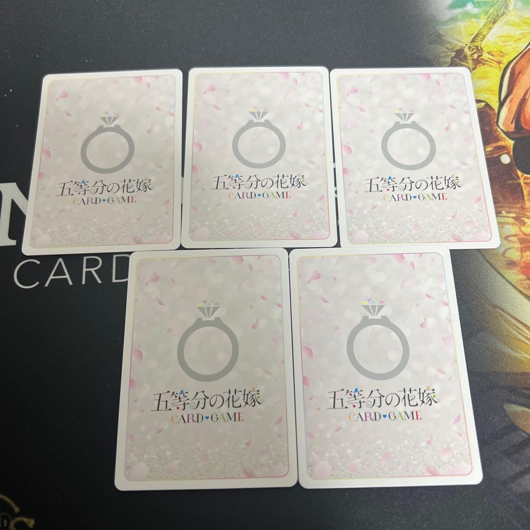 五等分の花嫁カード　SPサイン　一花　二乃　三玖　四葉　五月