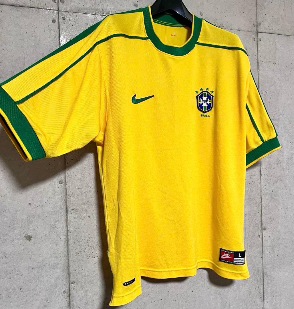 【美品/当時物】1998 ブラジル代表 ホームユニフォーム【Lサイズ】英国製