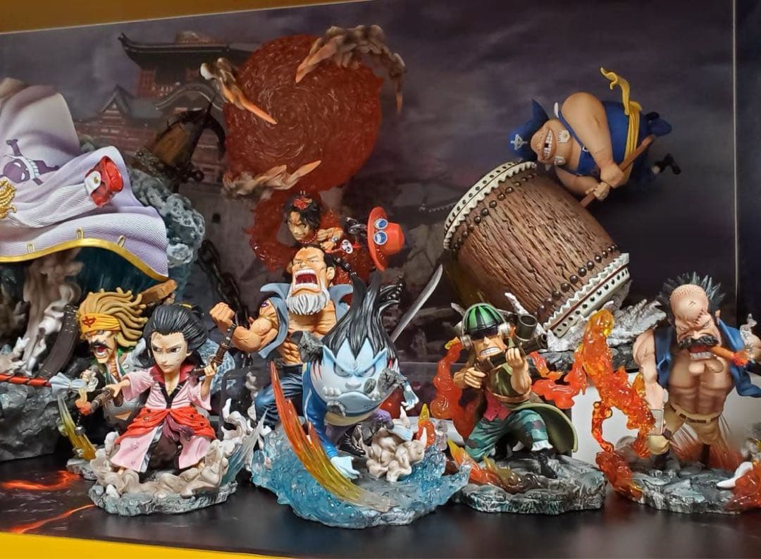 ONE PIECE 白ひげ海賊団 17体 ガレージキット ガレキ スタチュー②