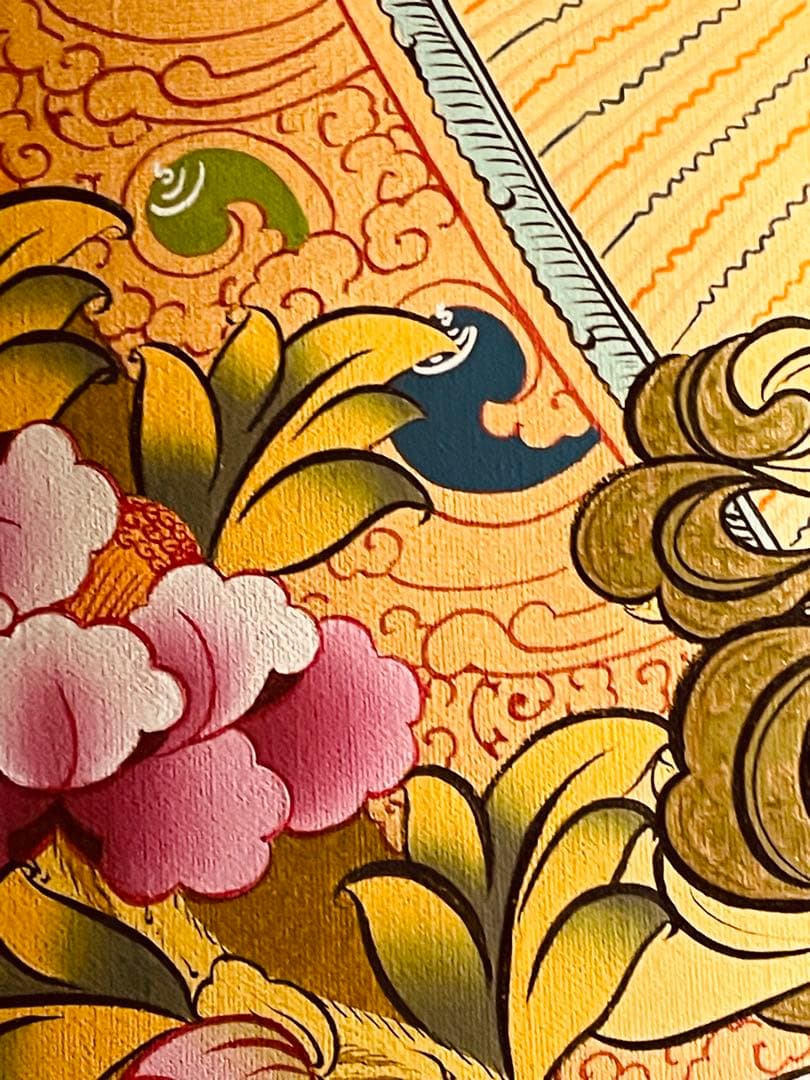 本金使用 チベット密教 十一面観音 千手観音 曼陀羅 手描き 至宝 レア 新品
