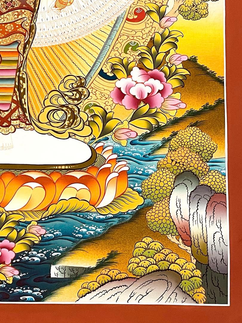 本金使用 チベット密教 十一面観音 千手観音 曼陀羅 手描き 至宝 レア 新品