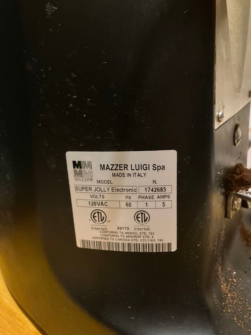 MAZZER LUIGI SUPER JOLLY コーヒーグラインダー