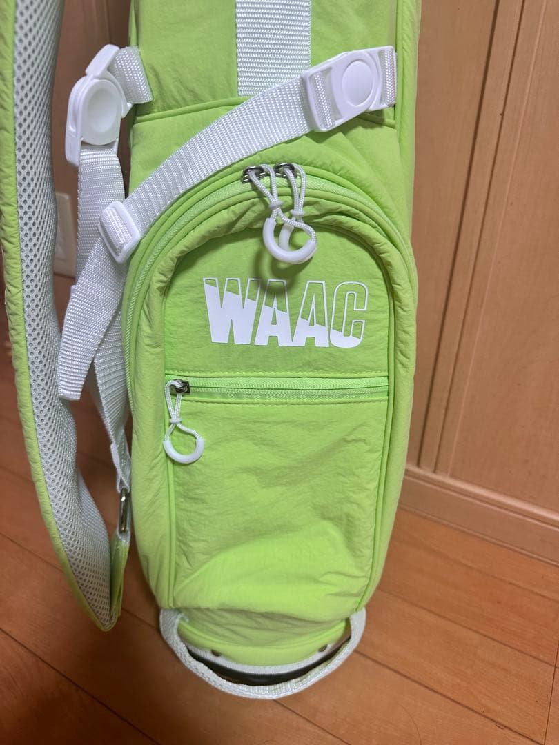 WAACゴルフバッグ ライムグリーン