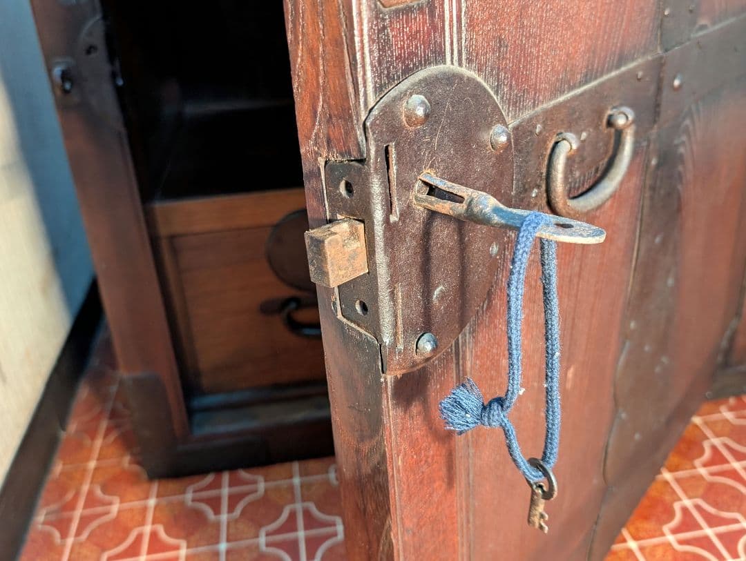 舟箪笥　帳場家具　時代家具　時代箪笥 骨董品　アンティーク　レトロ