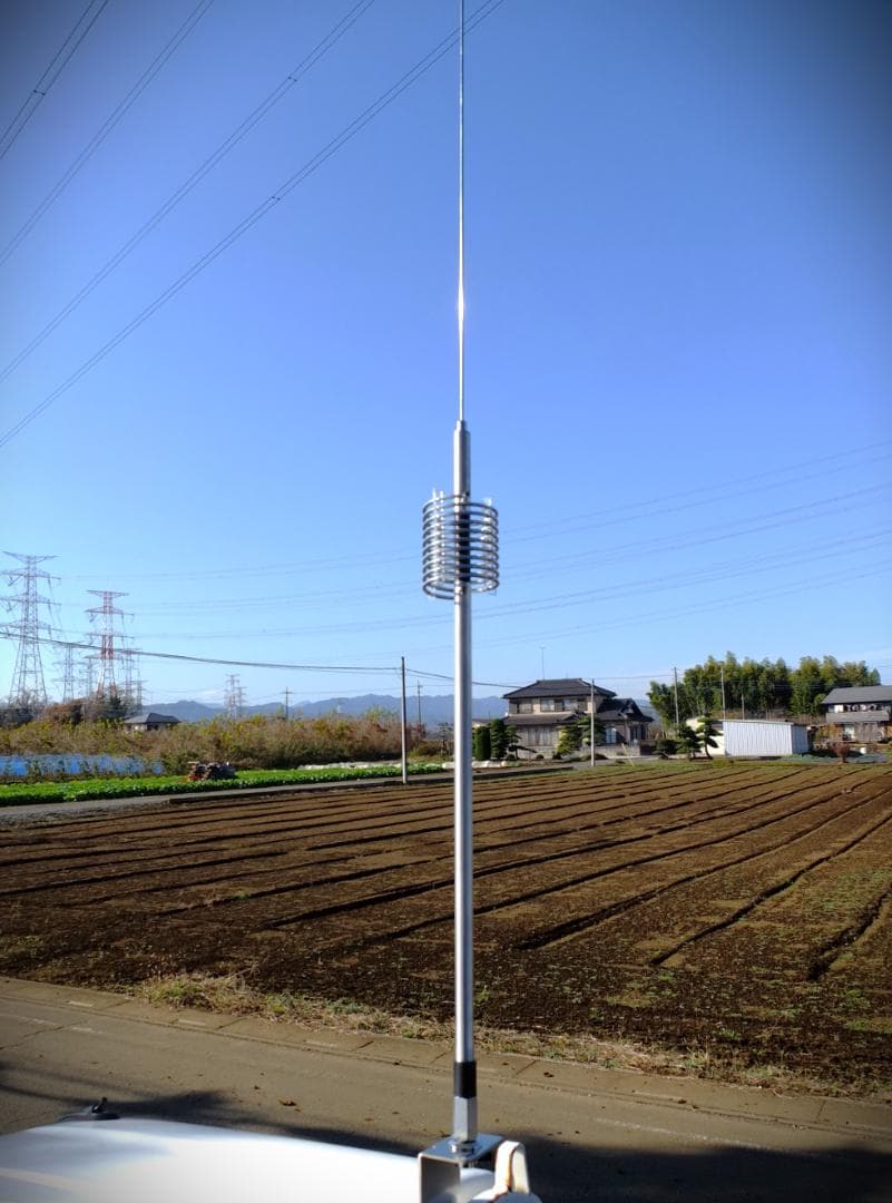 AM-HF★デコトラUFOアンテナ27-28MHz 1/4λ 耐圧2.0KW★