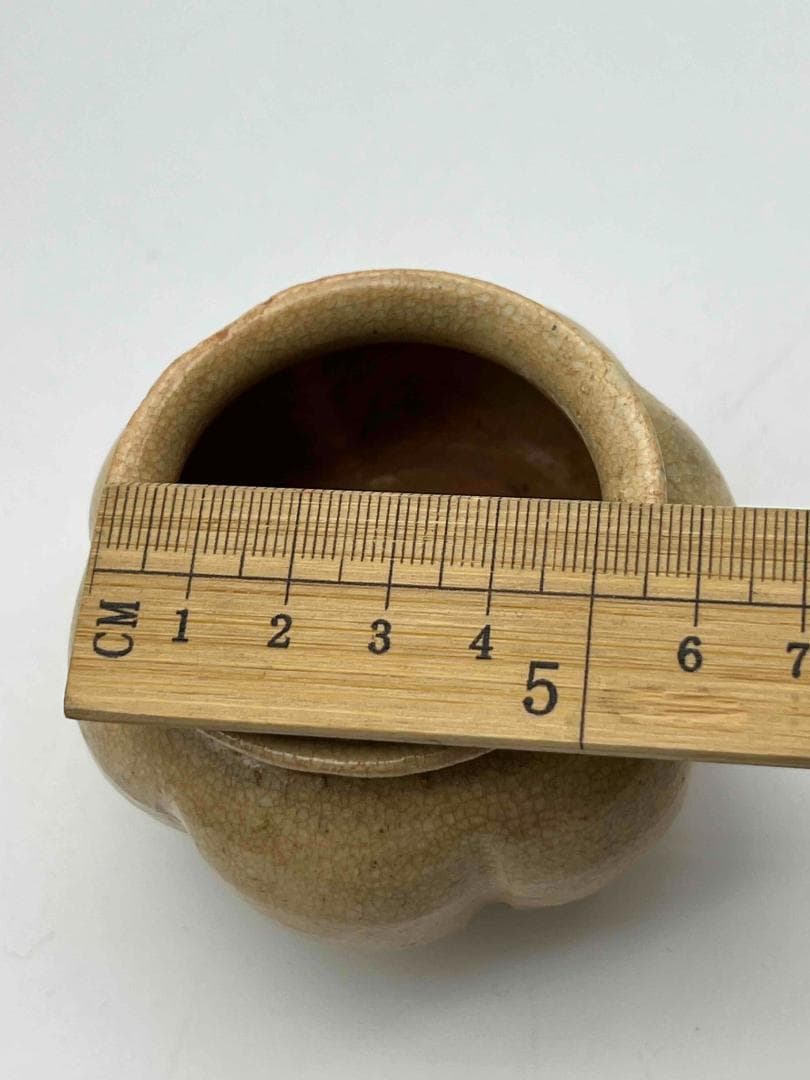 宋時代　白磁 青白磁瓜棱壺二個　茶入れ　煎茶道具　唐物(C-59)