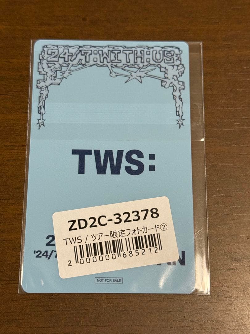 TWS 来場者限定 Try with us はじめまして シニュ トレカ 2枚