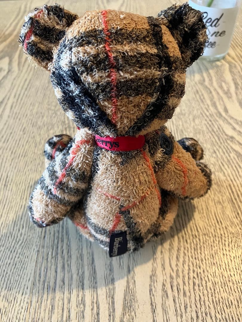 Burberrysチェック　テディベア パイル地 ぬいぐるみ