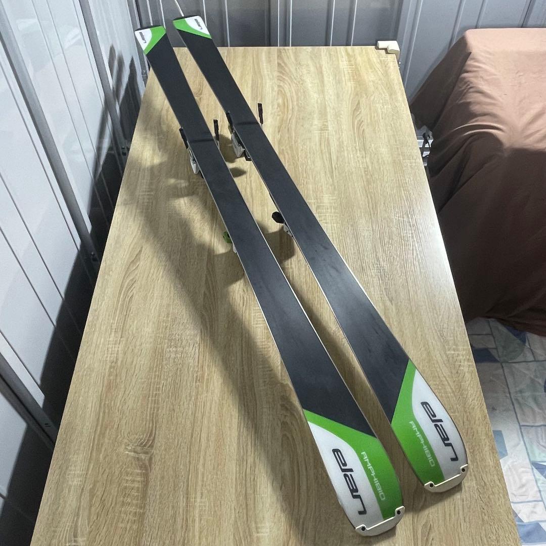 elan168cm SALOMON26/26.5cmストック付きスキーセット