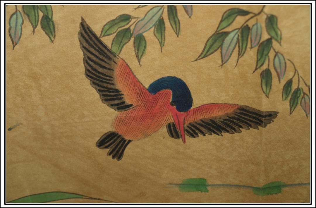 中国明時代の絵　激安骨董品　肉筆保証　掛け軸 古董品古美術 BD072A2-3