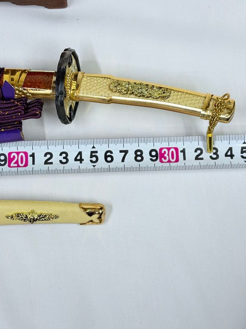 こどもの日 刀の置物 模造刀 2本セット オブジェ コレクション 五月人形 刀掛