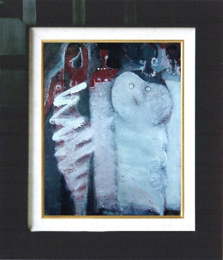 油絵 菅家令子 絵 絵画 インテリア 額付(銀) F4-72023 女性像