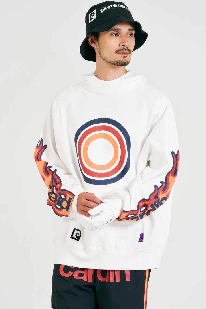 pierre cardin golf fire ゴルフ パーカー ホワイト XL