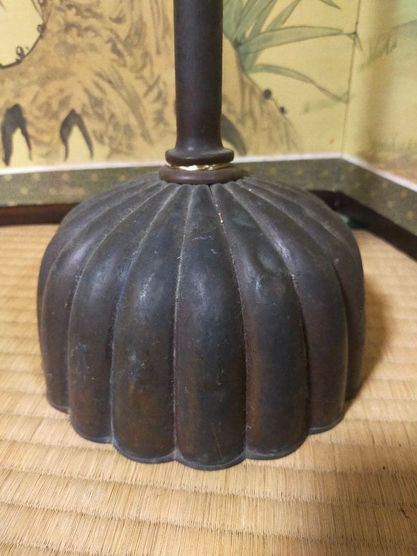 古銅　 燭台 アンティーク ビンテージ