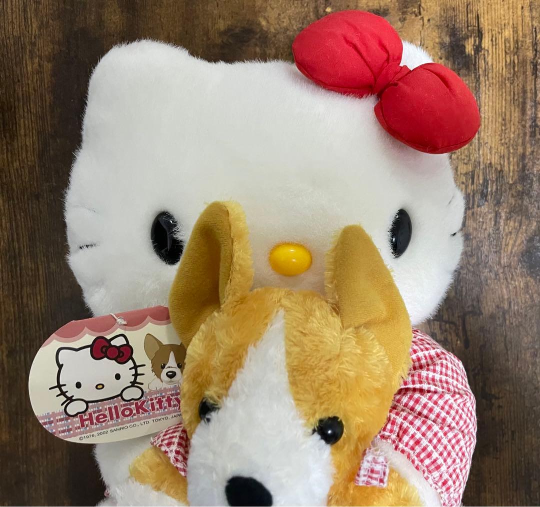 ハローキティ ぬいぐるみ コーギー抱っこ（Ｌ）2002