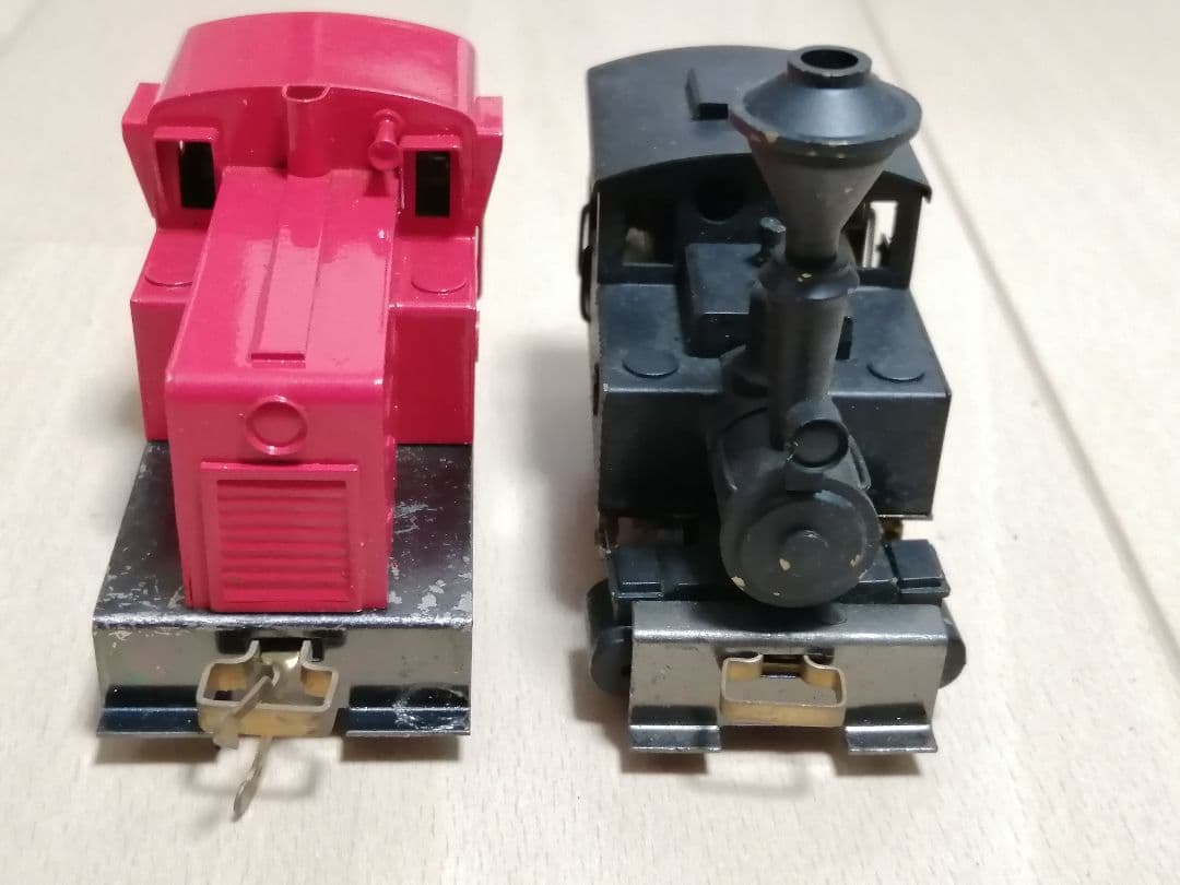 骨董HOゲージ つぼみ堂 蒸気機関車＆ディーゼル＋貨車２両 美品