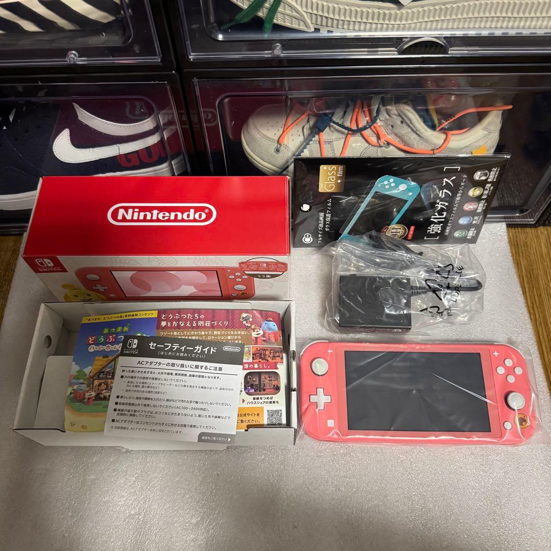 Switch Lite 本体 あつまれ どうぶつの森セット しずえアロハ柄 完品