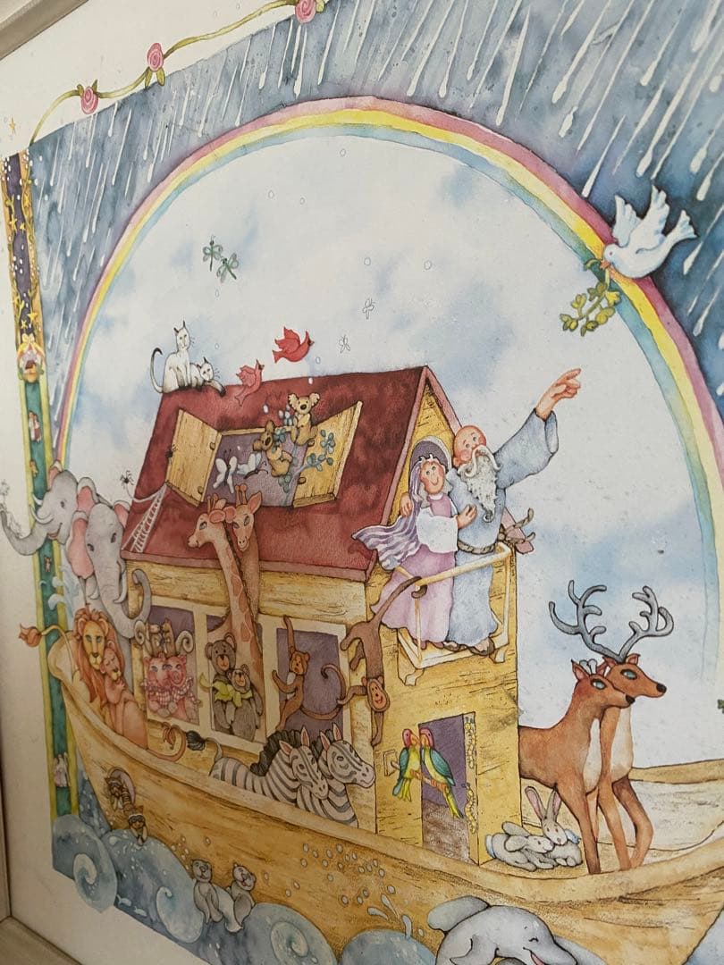 Debbie Kingston Baker Noah's Ark 水彩　絵画