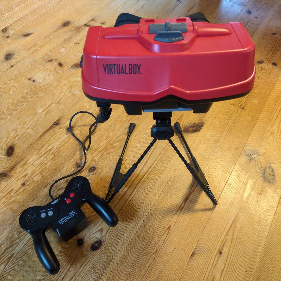 【動作確認済】バーチャルボーイ VUE-S-RA 箱・説明書付 マリオテニス付属