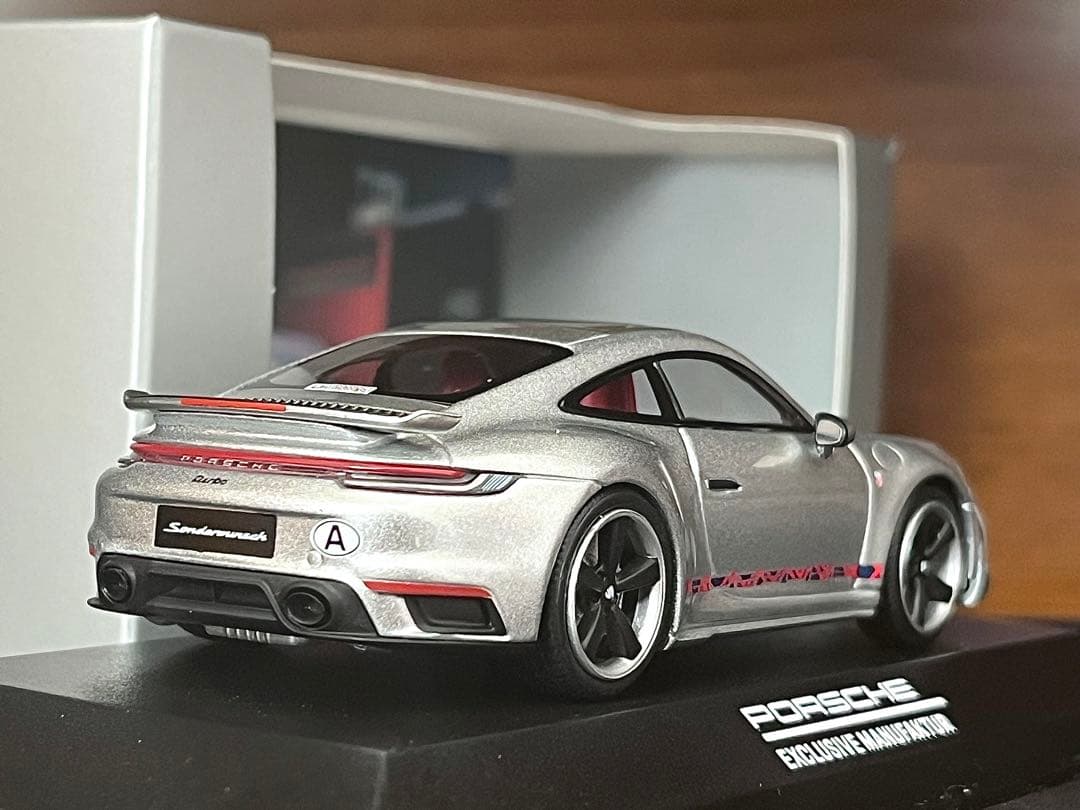 1/43 特注 ミニチャンプス ポルシェ 911 992 ターボ GTシルバー