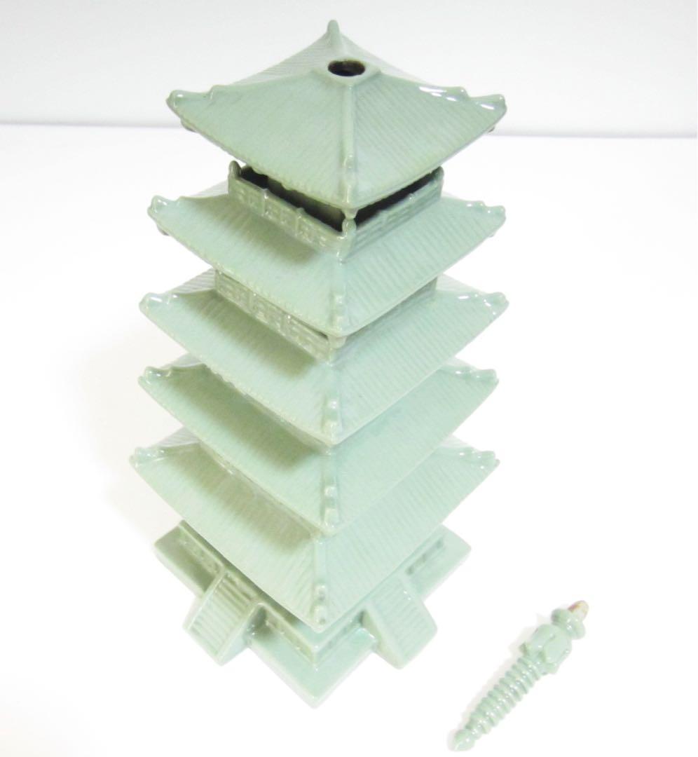 五重塔 五重の塔 陶器 置物 H≒40cm 有名作？ 無名作？