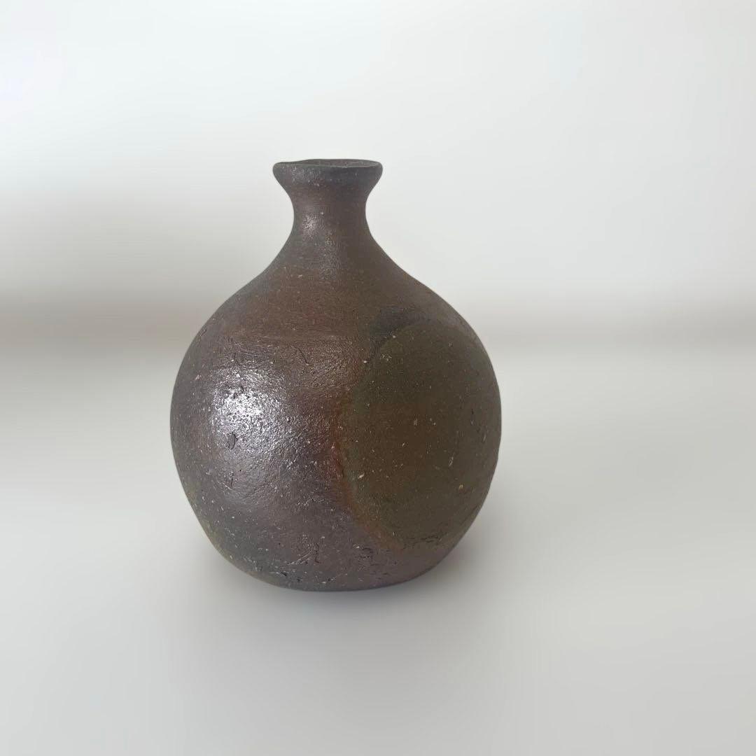 伊部徳利　備前焼　金重有邦作　木箱付き