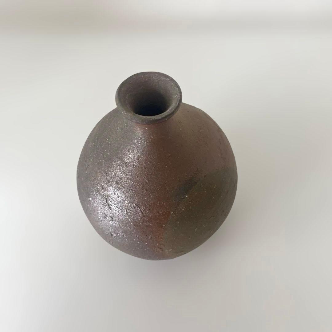伊部徳利　備前焼　金重有邦作　木箱付き